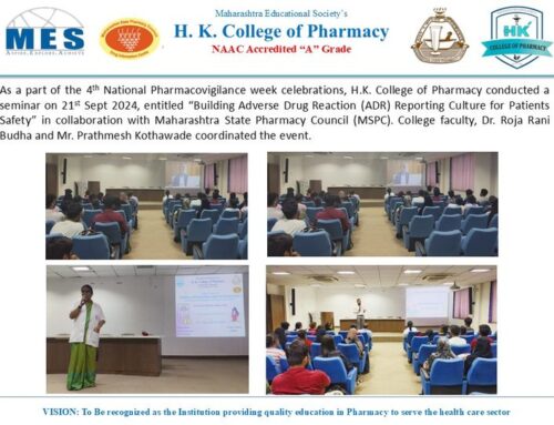 National Pharmacovigilance week celebrations | HKCP